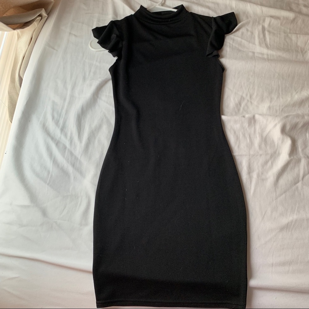 Black mini dress pretty little thing